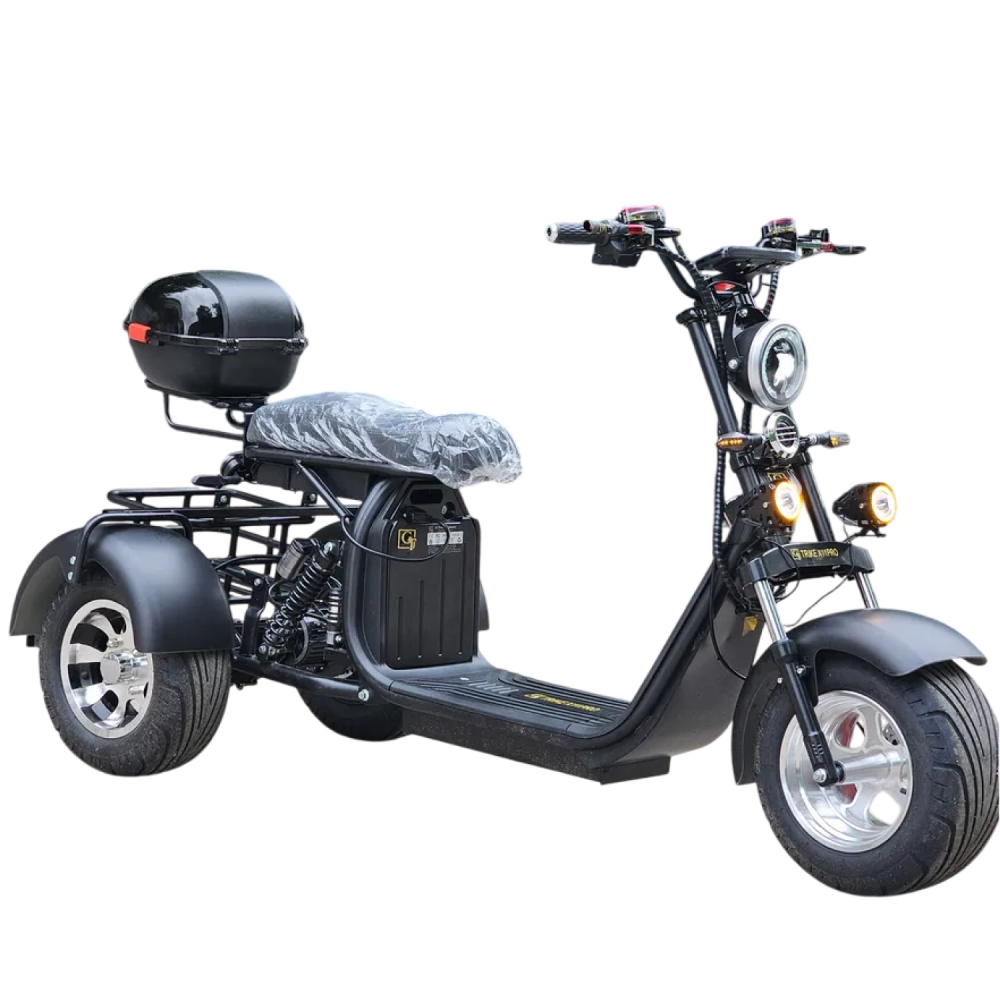 Электроскутер трехколесный CITYCOCO GT X11 TRIKE 2023 Черный 2 Электроскутер трехколесный CITYCOCO GT X11 TRIKE 2023 Черный 2