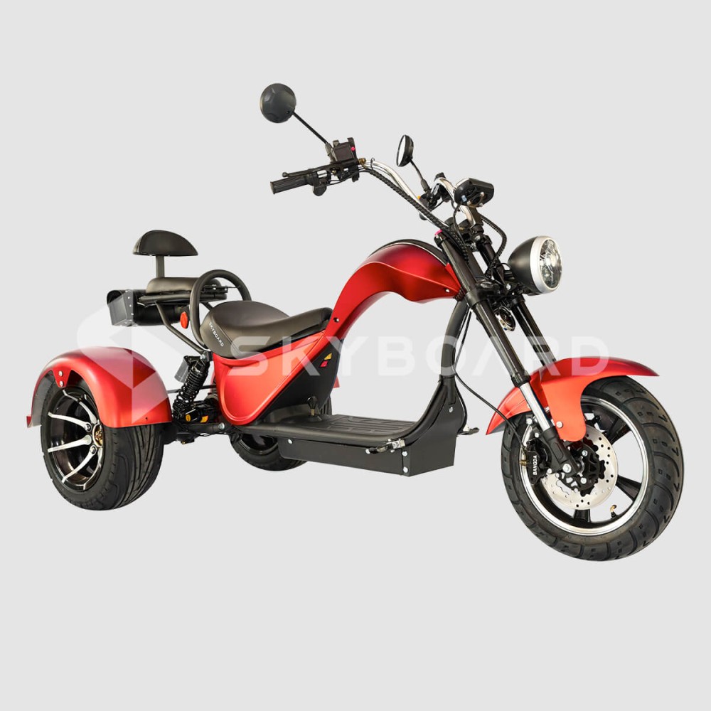 Электроскутер CityCoco SKYBOARD Trike Chopper-2000 Красный Электроскутер CityCoco SKYBOARD Trike Chopper-2000 Красный
