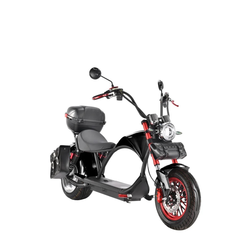 Электроскутер Citycoco WHITE SIBERIA Wild Wheel 3950W Черный 8 Электроскутер Citycoco WHITE SIBERIA Wild Wheel 3950W Черный 8
