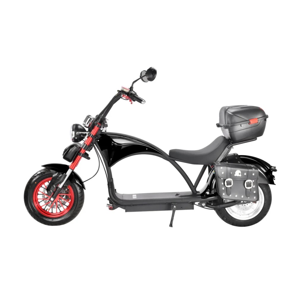 Электроскутер Citycoco WHITE SIBERIA Wild Wheel 3950W Черный 11 Электроскутер Citycoco WHITE SIBERIA Wild Wheel 3950W Черный 11