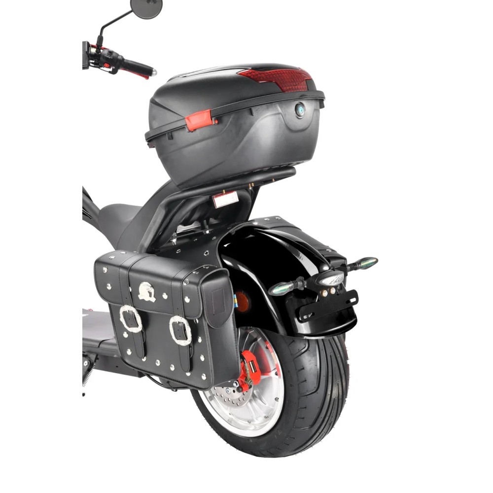 Электроскутер Citycoco WHITE SIBERIA Wild Wheel 3950W Черный 6 Электроскутер Citycoco WHITE SIBERIA Wild Wheel 3950W Черный 6