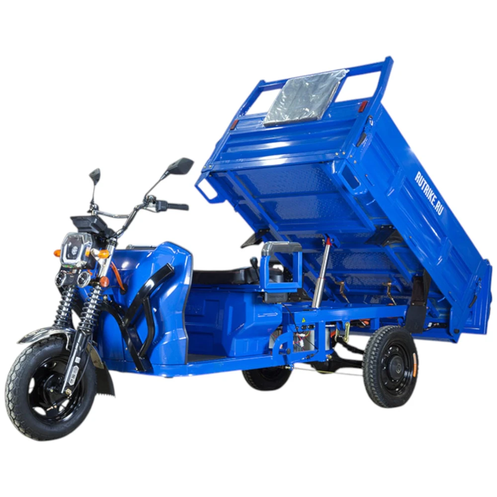 Грузовой электротрицикл Rutrike D5 1500 гидравлика (72V1500W) Красный 2