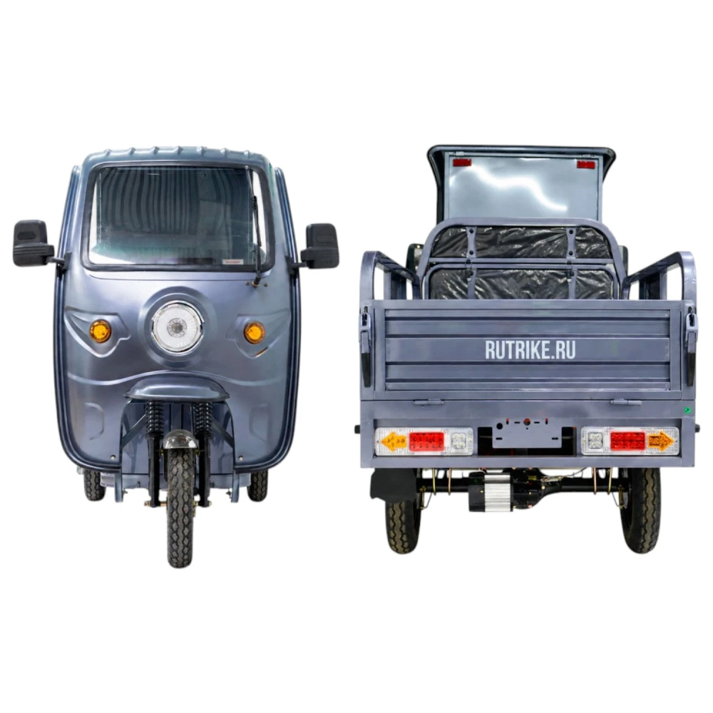 Грузовой электротрицикл Rutrike Вектор Кабина 1500 60V1200W Серый 4