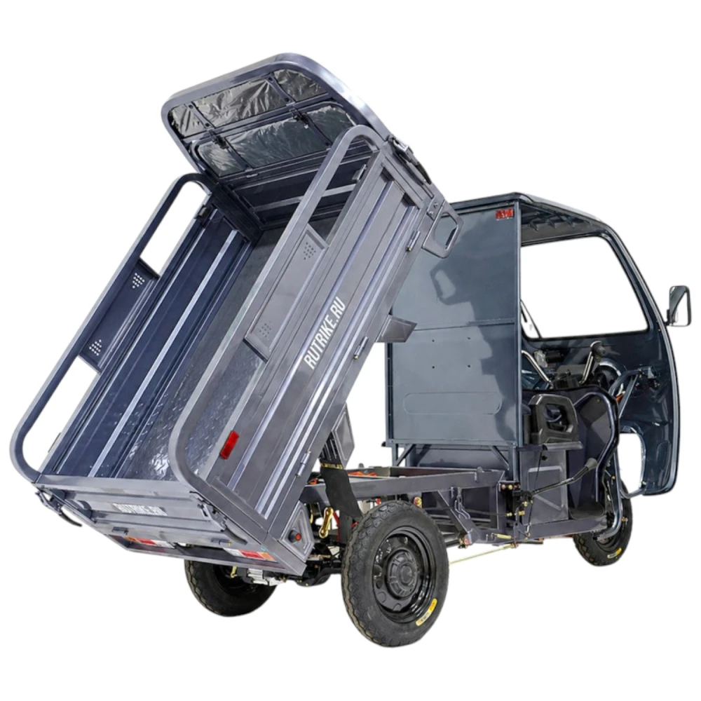 Грузовой электротрицикл Rutrike Вектор Кабина 1500 60V1200W Серый 2