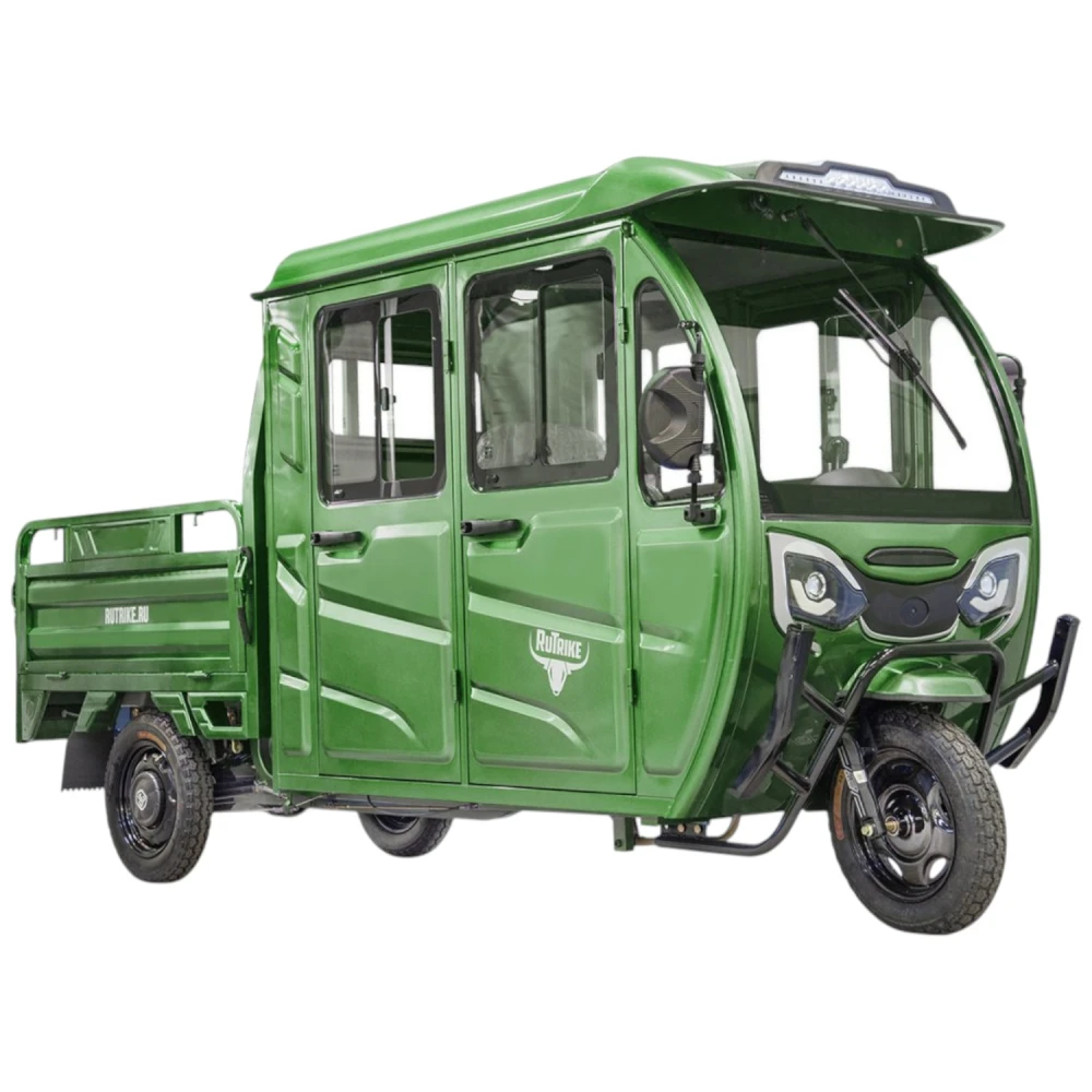 Грузовой электротрицикл Rutrike Рейс обогрев 1300 60V1200W Зелёный