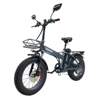 Электровелосипед Minako F10 серый гидравлика